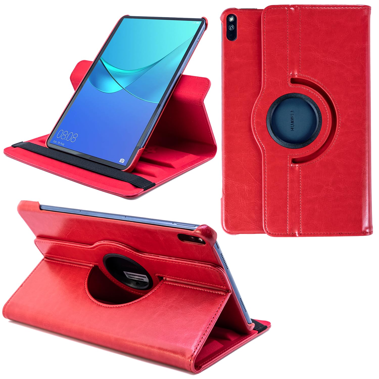 COOVY® 2.0 Cover for Huawei Matepad PRO (10.8") ROTATING 360° DEGREE SMART CASE STAND HOUSING PROTECTION Sleep/Wake up | red