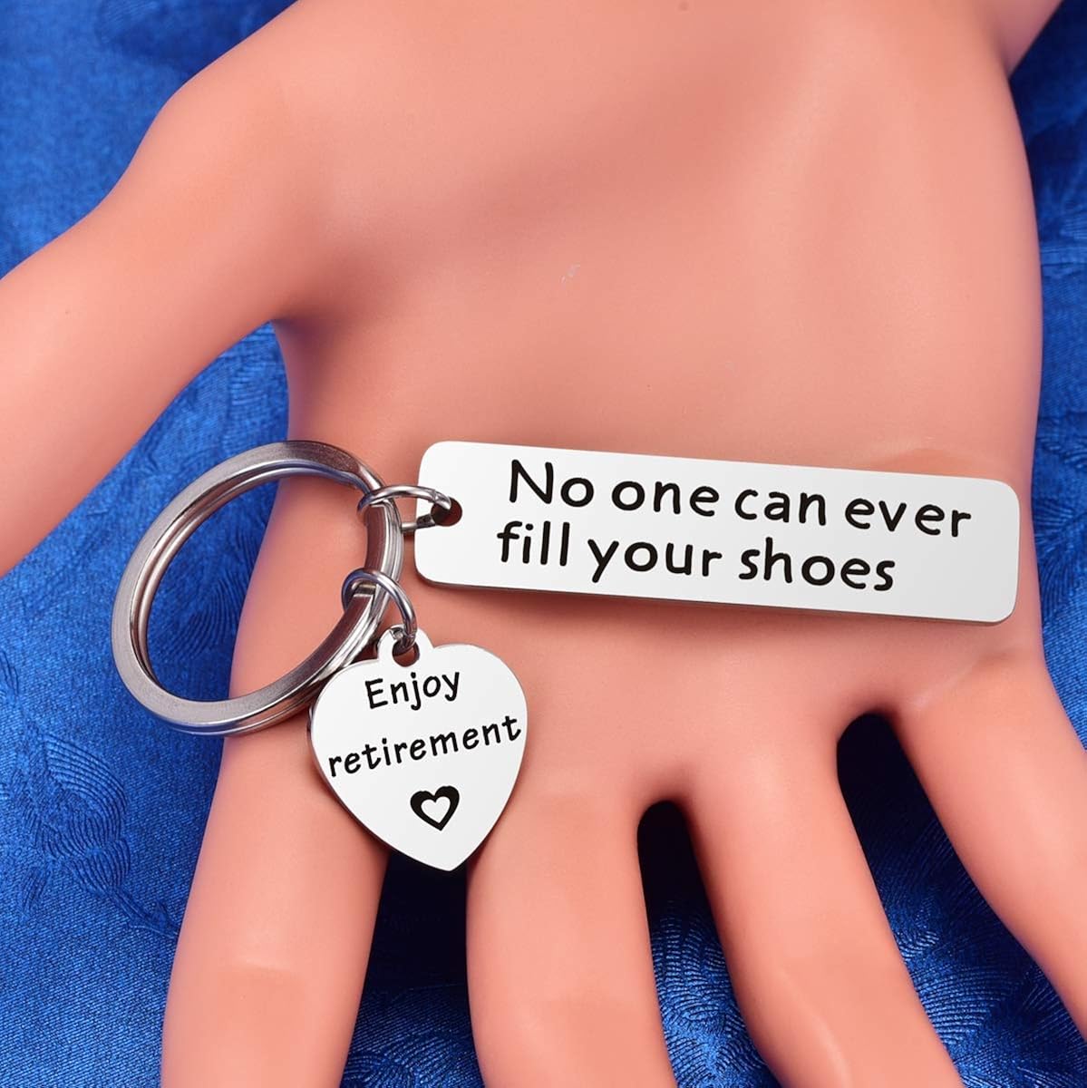 Retirement Keychain Gifts for Coworker - No One Can Ever Fill Your Shoes Mens Retirement Gifts at  Men’s Clothing store