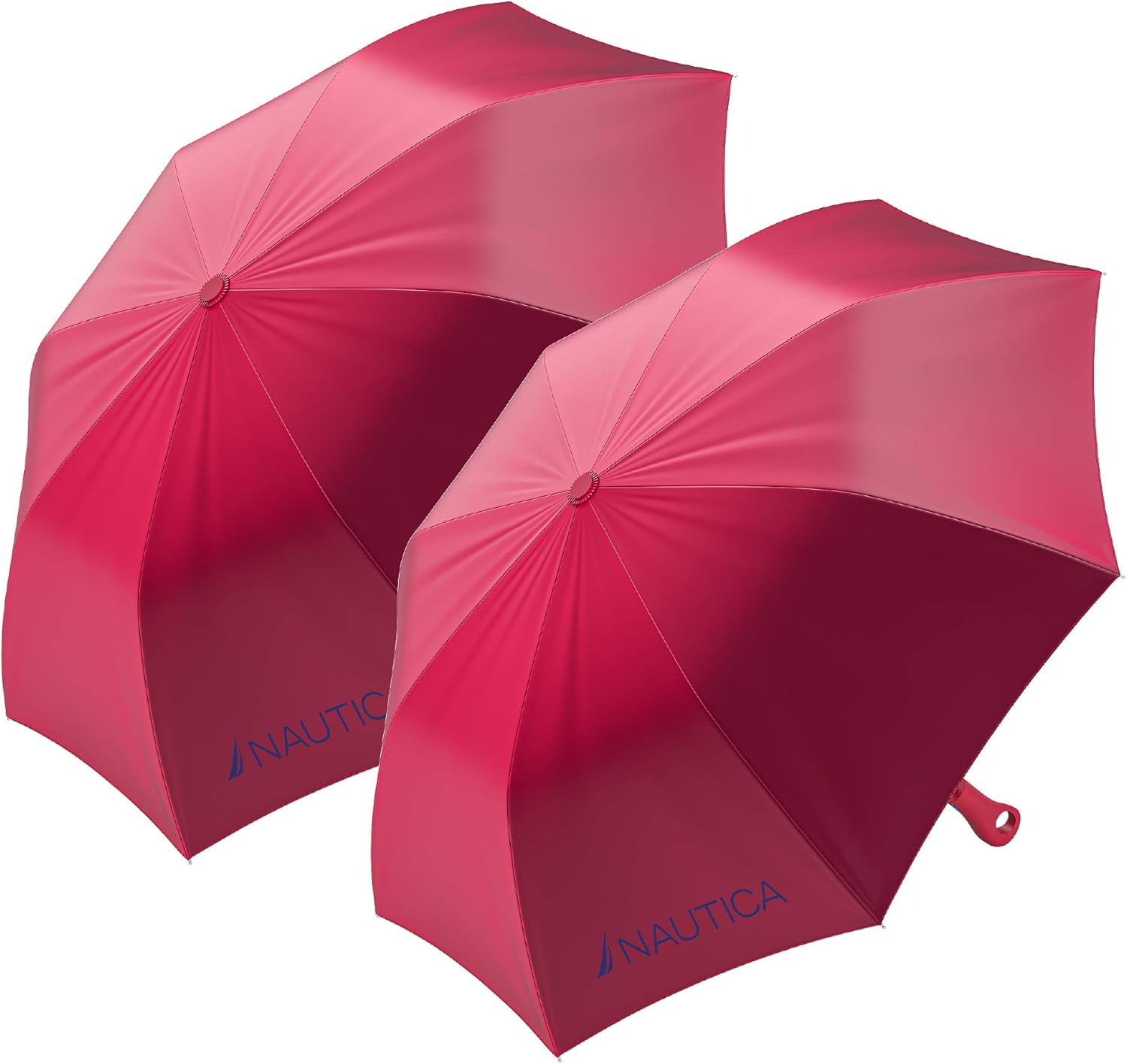 2Pack Nautica Umbrella for Travel Auto Open Compact