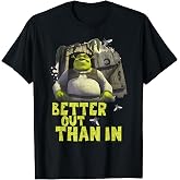 Shrek Outhouse Better Out Than in Quote T-Shirt