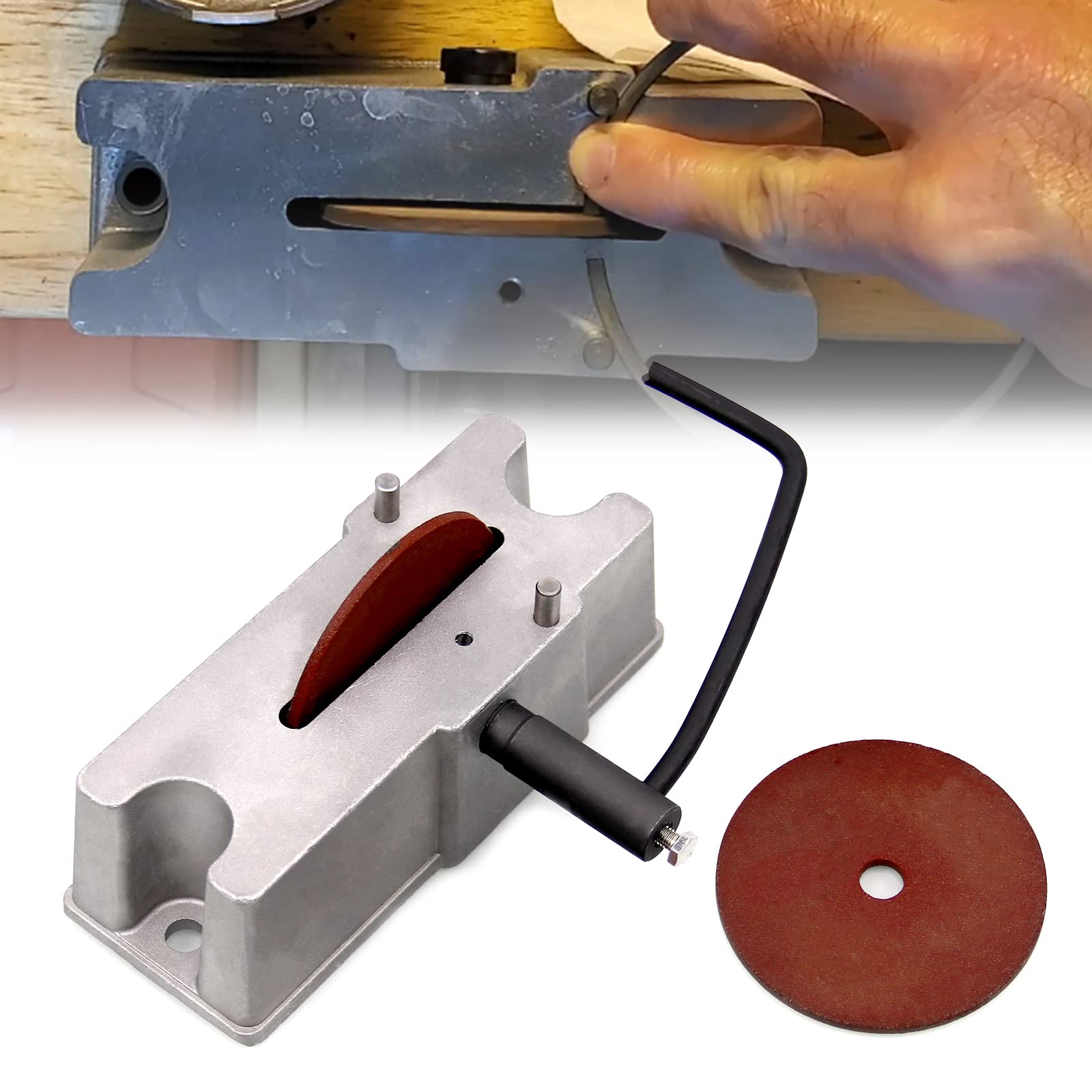 Photo 1 of RULLINE Manual Piston Ring Filer & Grinder Tool Set - 120 Grit Carbide Grinding Wheel Included, Piston Ring Filing and Clearance Adjustment Tool Kit?Direct Replacement for 66785 66786 Models
