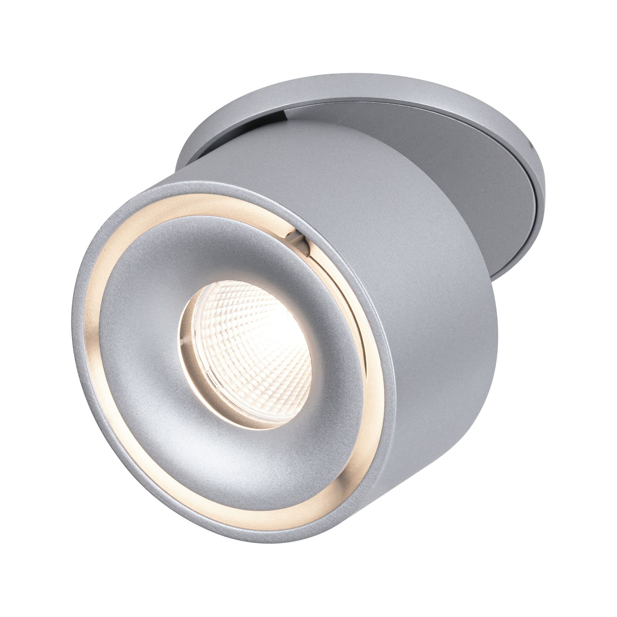 Paulmann 93374 LED recessed luminaire Spircle 78mm incl. 1x8.0W Warm white Chrome matt Aluminium Lighting system 3000K