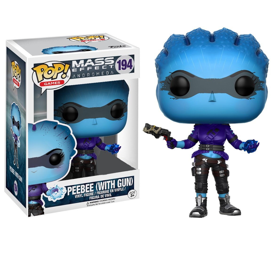 Funko 13717 – Mass Effect Andromeda, Pop Vinyl Figure 194 peebee with Gun Limited