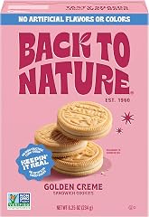 Back to Nature Golden Vanilla Creme Sandwich Cookies, Plant Based, Non-GMO, Plant-Based, Made with Wheat Flour, Snack Happy 8