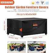 Kovshuiwe Garden Furniture Cover 180x90x74 cm Waterproof UV 420D view 2