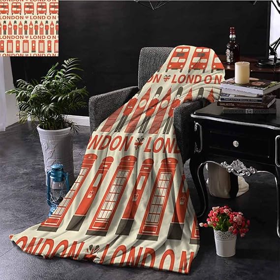 London Decor Collection Children's blanket Stylish Drawing