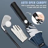 ZOMAKE Golf Umbrella 62in Windproof Rainproof Double Canopy Navy view 3