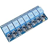 SunFounder 5V 8 Channel Relay Shield Module for Arduino R3 2560 1280 ARM PIC AVR STM32 Raspberry Pi 3, 2 Model B & B+
