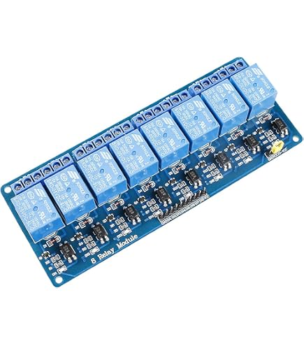Module Relais Statique 8 Canaux 5V HALJIA SSR Déclenchement Bas Niveau Pour Arduino, ARM, DSP, PIC Avec Fusible Résistif