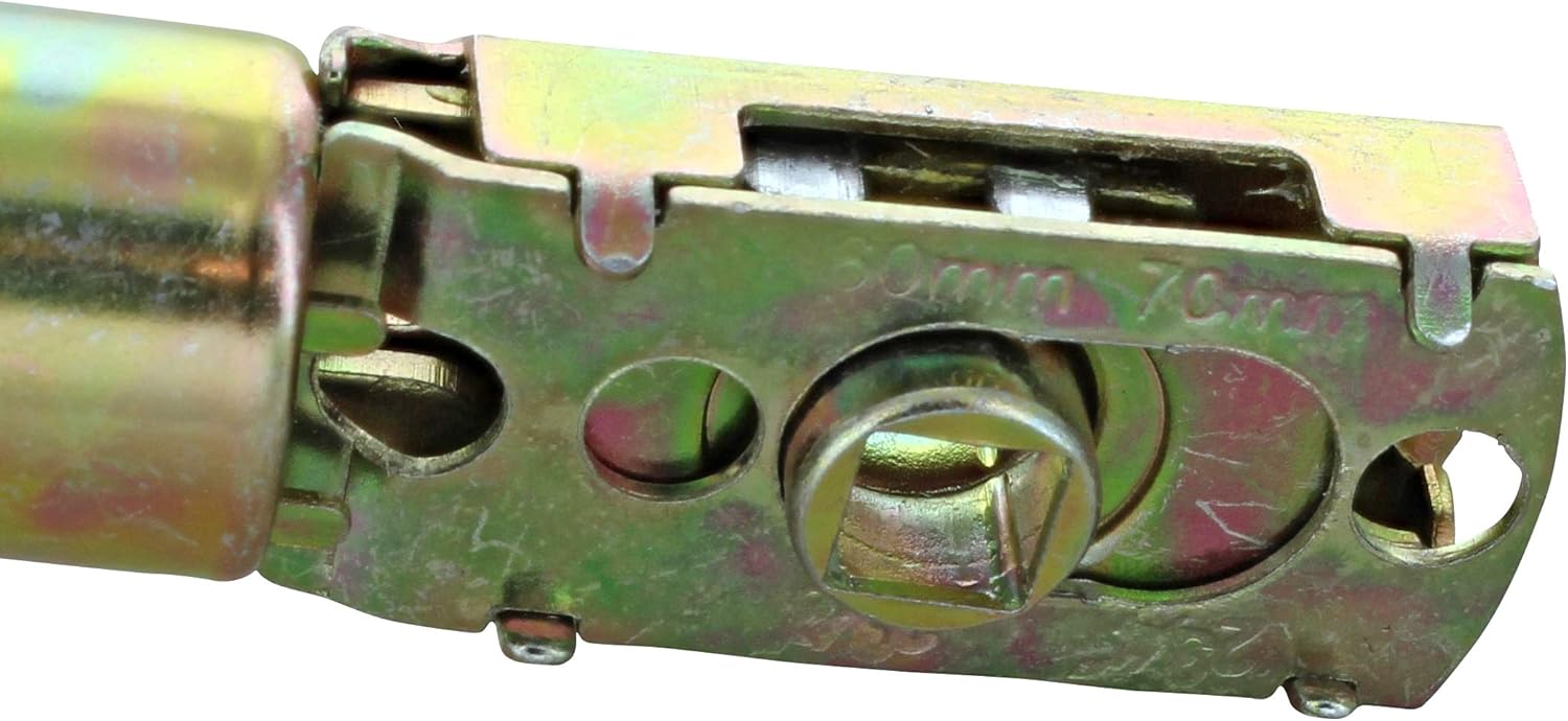 G Decor Pack of 5 x Adjustable Tubular Latch 60 to 70mm Mortice Door Latch, Polished - Image 5