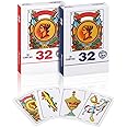 Spanish Playing Cards, Barajas Españolas Originales, Cartas Españolas Originales, Briscas Cards Puerto Rico,Mexican Playing Cards, Mexican Card Game, Spanish Cards Deck (Red + Blue)