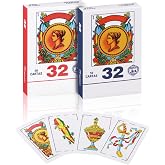 CDBXRA Spanish Playing Cards, Barajas Espa&ntilde;olas Originales | Cartas Espa&ntilde;olas Originales, Briscas Cards Puerto Rico, Mexican Card Game, Spanish Cards Deck (Red + Blue)