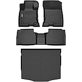 GINOWY-Floor Mats & Cargo Liner for Ford Escape Hybrid 2020-2024 2025丨TPE All Weather Mats Escape Hybrid | Custom Fit Floor Liners Eacape Hybrid Mats Cargo Trunk Mat Escape Hybrid Accessories