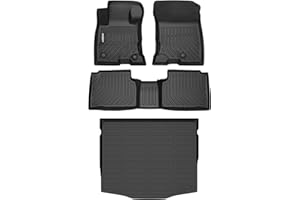 GINOWY-Floor Mats & Cargo Liner Set for Ford Escape Hybrid 2020-2024 2025丨TPE All Weather Mats Escape Hybrid | Custom Fit Floor Liners Eacape Hybrid Mats Cargo Trunk Mat Escape Hybrid Accessories