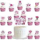 Valentine's Day Cupcake Toppers,Valentines Cake Toppers,Valentine's Theme Party Decorations