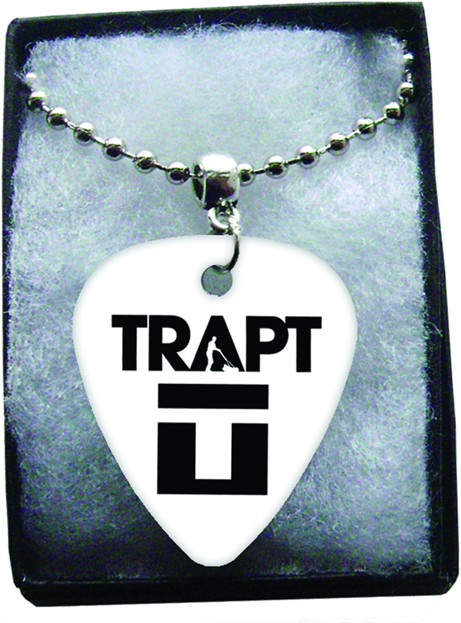 Trapt Metal Guitar Pick Necklace Ball Chain