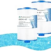 Savener® 6CH-47 Hot Tub Spa Filter Cartridge, Compatible with Unicel 6CH-47, 373043, Filbur FC-0315, PTL47W-P4, 47 Sq. Ft, 2 Pack