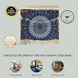 Bless International Handmade Indian Hippie Bohemian Psychedelic Tapestry 54x60 view 6