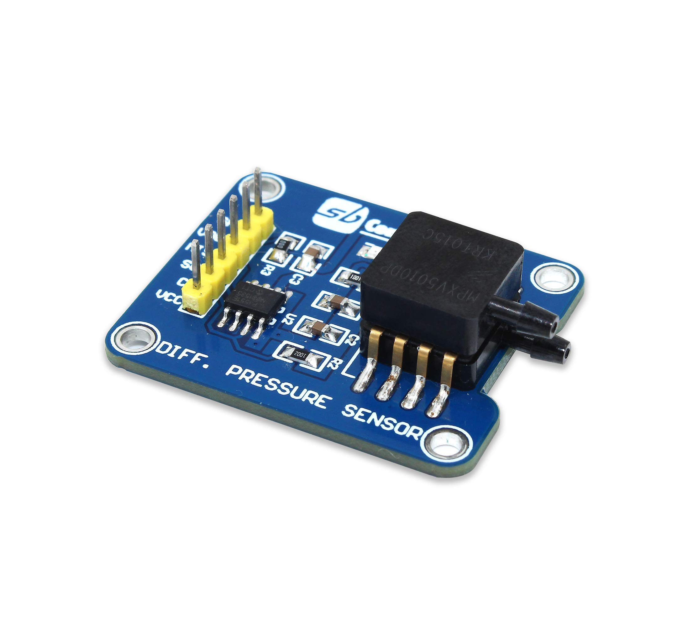 sb components Pressure Sensor Breakout for Raspberry Pi & Arduino - Differential Pressure Breakout MPXV5010DP Sensor - SPI Interface - Air