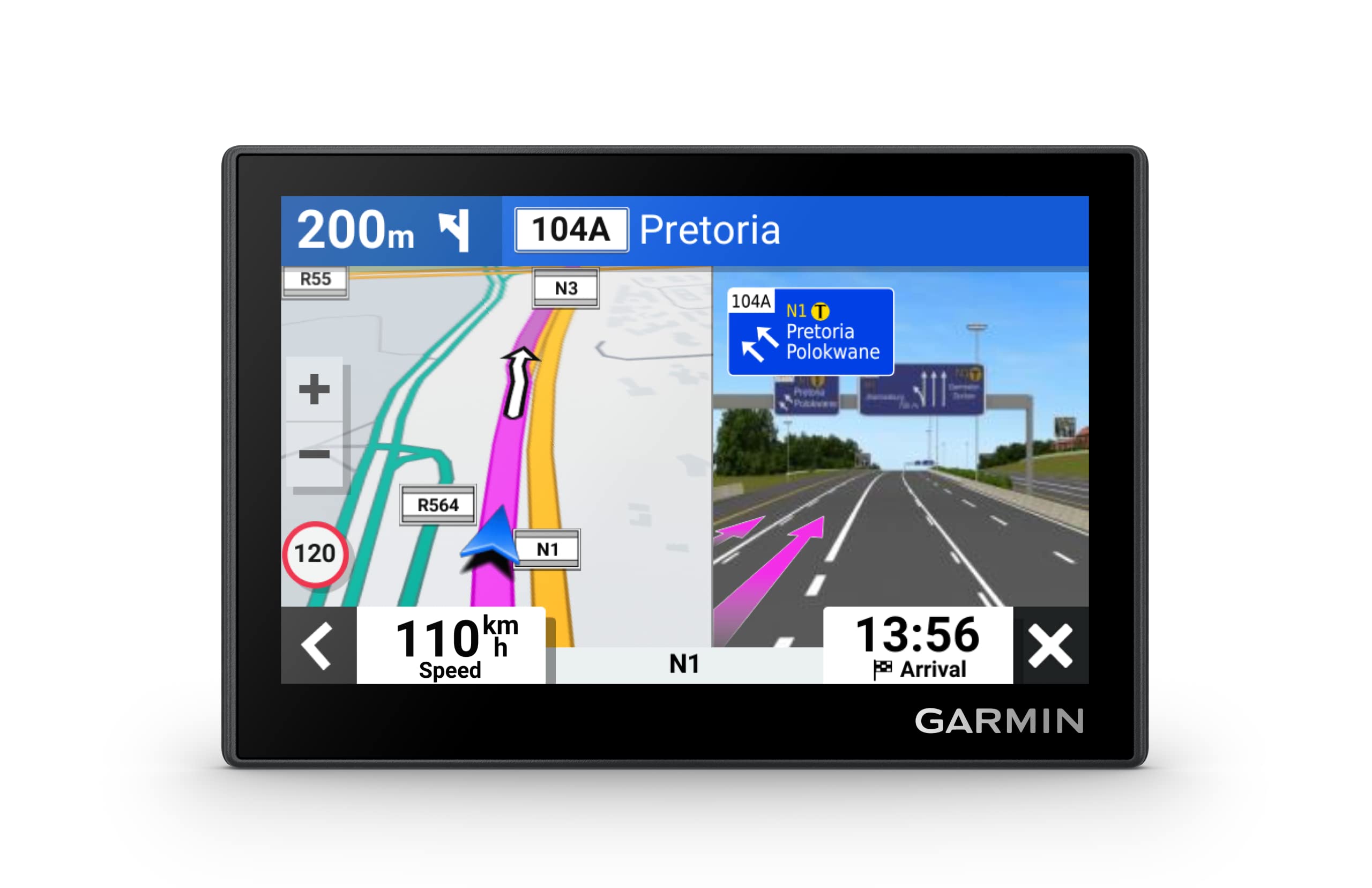 Garmin Drive 53, GPS Sat Nav, 5" display, Full EU Mapping, Driver Alerts, TripAdvisor feature, Environmental Zone guidance, Live Traffic and Weather via Garmin Drive app