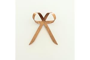 Rool Christmas Ornaments Gold Metal Bow Brass Bow Christmas Tree Decorations 1 Brass Bow Ornament with Clip Metal Tree (Brass)