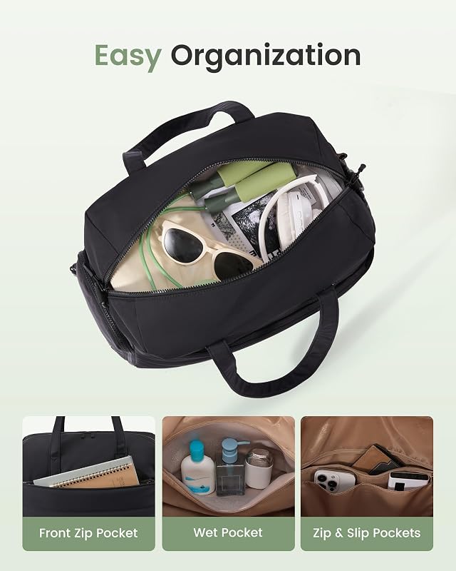 Reisetasche, Vielseitige Leichte Tragetasche für Kurzreisen, Sport & Wochenende - Wasserdichtes Nylon - Unisex