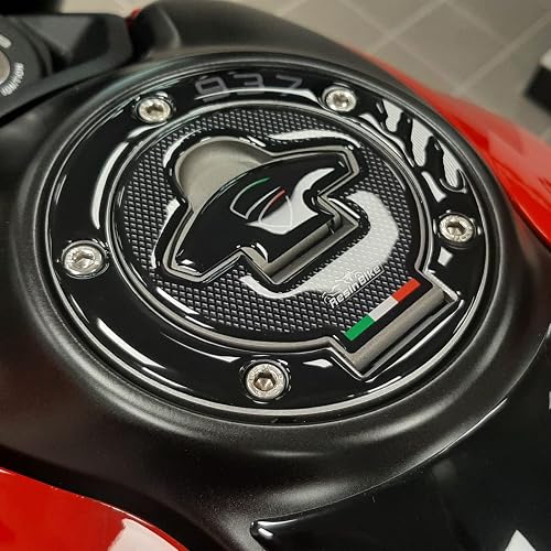 Resin Bike 3D Tankstickers - Compatibel Met Ducati Multistrada 1260 S 2018-2020 - Italiaans Design - Beschermt Tegen Krassen