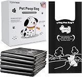 Topfree 500 Extra Thick Dog Poop Bags with Handles Corn Starch Blend