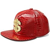 Hip Hop Hat,Flat-Brimmed Hat,Rock Cap,Adjustable Snapback Hat for Men and Women