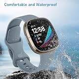 AK Straps for Fitbit Sense 2 Versa 4 Versa 3 Silicone Sport Band Pack D S view 9