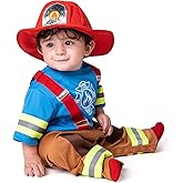 Spooktacular Creations Halloween Toddler Firefighter Costume, Baby Fireman Costume for Infants Boys Halloween Dress Up Party