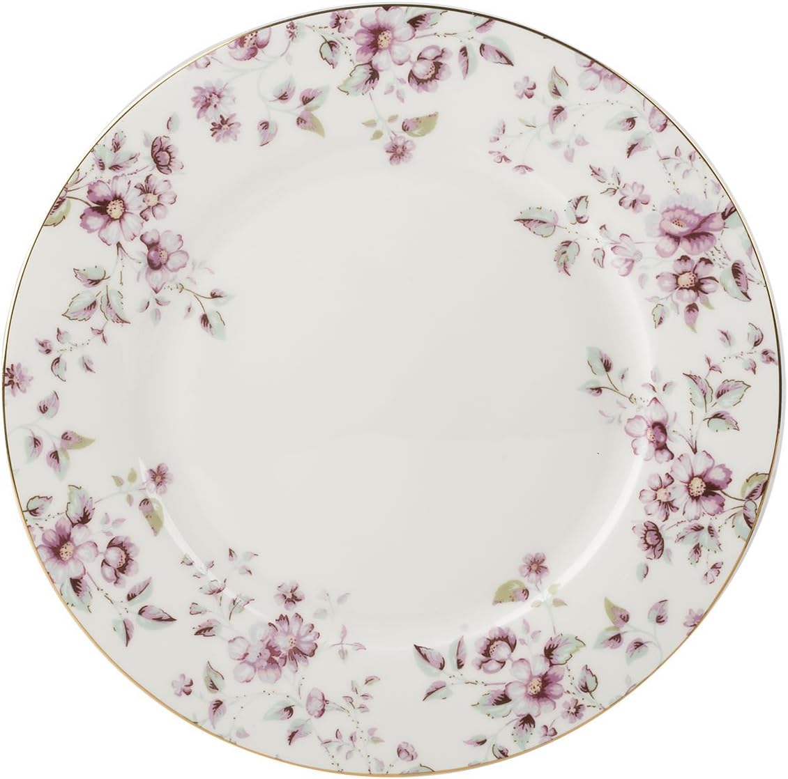 Katie Alice Ditsy Floral White Dinner Plate, Bone China 0.5 x 26.5 x 26.5 cm