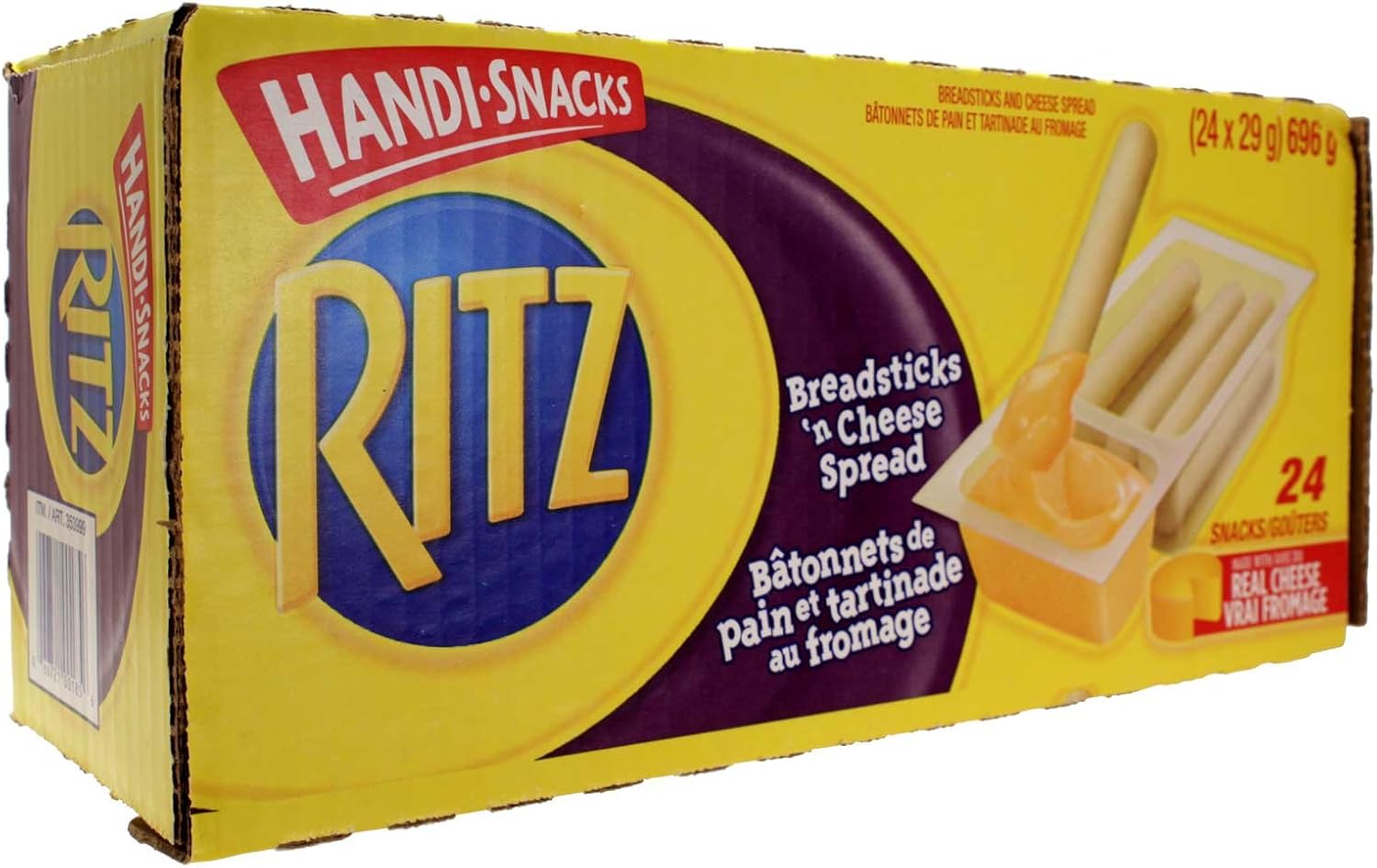 Ritz HandiSnacks Breadsticks 'n Cheese Spread (24 count) 696g / Ritz HandiSnacks de