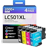 Skydo LC501XL Ink Cartridges LC501 Ink Compatible for Brother LC501 XL Ink Cartridges Work with Work Smart MFC-J1360DW MFC-J1