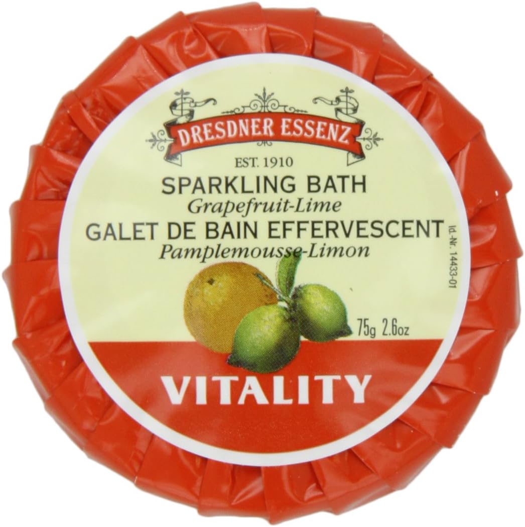 Dresdner Vitality Bath Tablets with Grapefruit - Lime, 2.6-Ounces