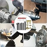 Donken 12mm Lathe Turning Tool Set 7 pcs Carbide Inserts Holder Wrenches view 8