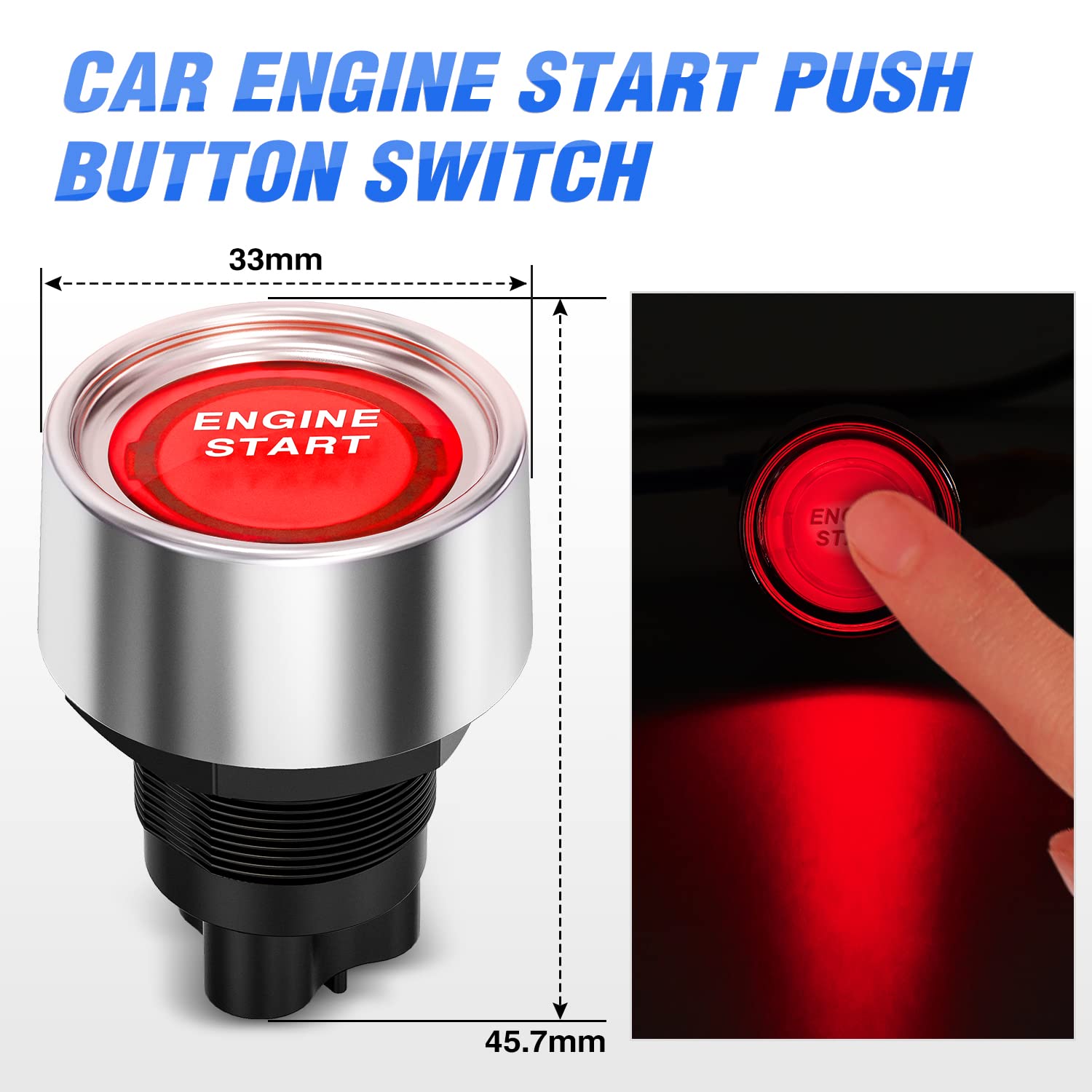 Mua Nilight Ignition Rocker Switch Panel 12V 5 in 1 with Engine Push ...