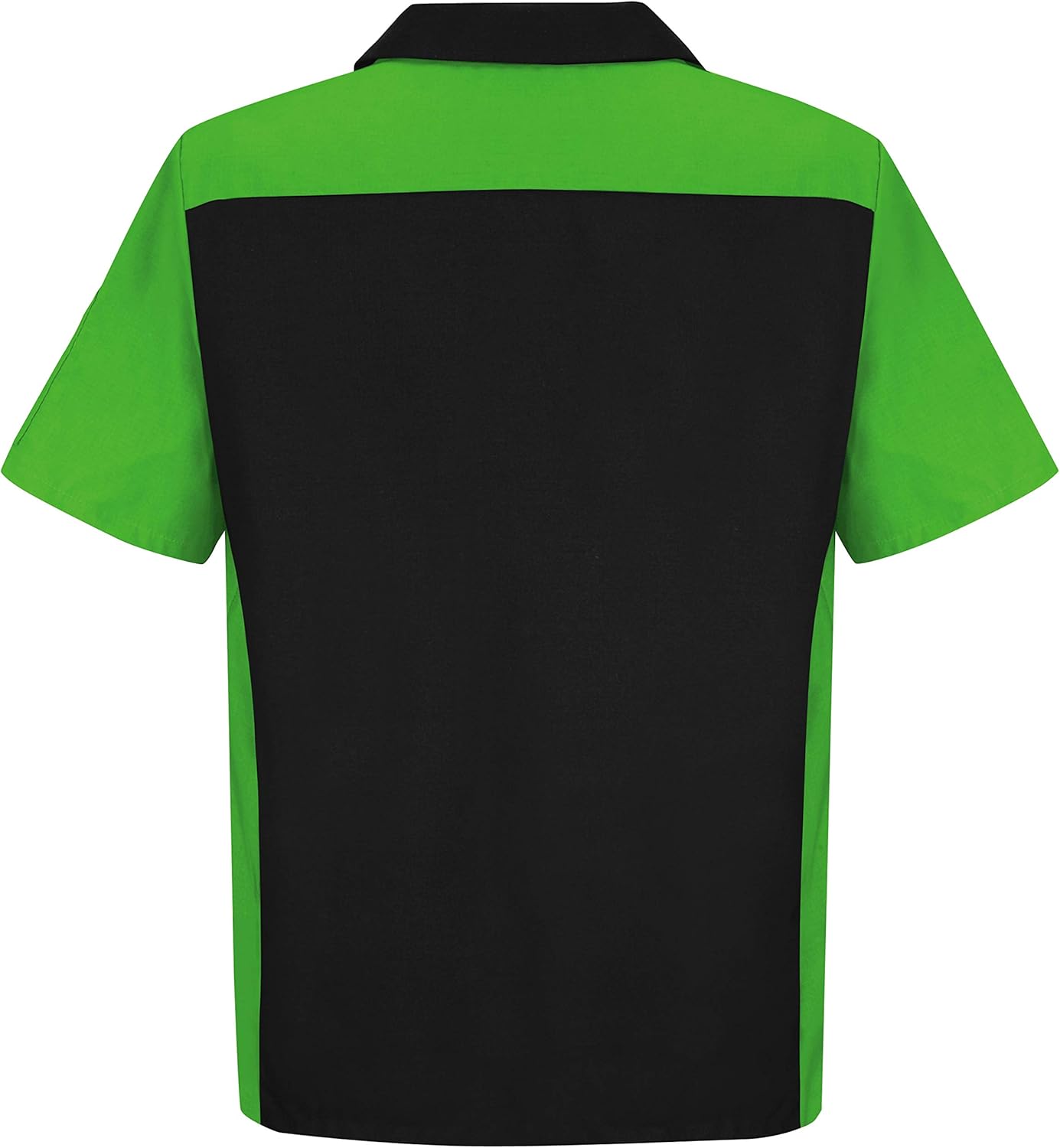 Red Kap Short Sleeve Two-Tone Crew Shirt: Clothing