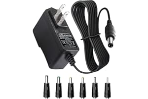 12V 1A AC DC Power Supply Adapter Cable Fit for CCTV Camera, Bluetooth Speaker, LED Strip Light, Webcam, Router and More 12 V