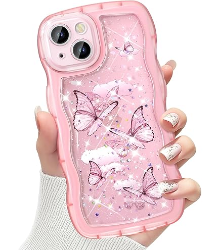Amazon.com: FSUNRRUII for iPhone SE 7 8 Kawaii Pink Cute Cartoon
