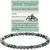 LPBeads 3mm Natural Faceted Healing Stone Stretchy Bracelet Tiny Round Genuine Gem Beads Crystal Jewelry Gift for Women