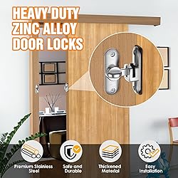 Barn Door Lock – Small 90/180 Degree Flip Sliding