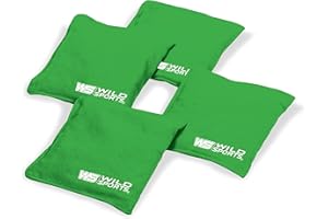 Wild Sports Regulation Size Cornhole Bags - Set of 8 Premium Bean Bag Toss Bags for Cornhole Set - All-Weather Cornhole Accessories & 16oz Weighted Bags Set