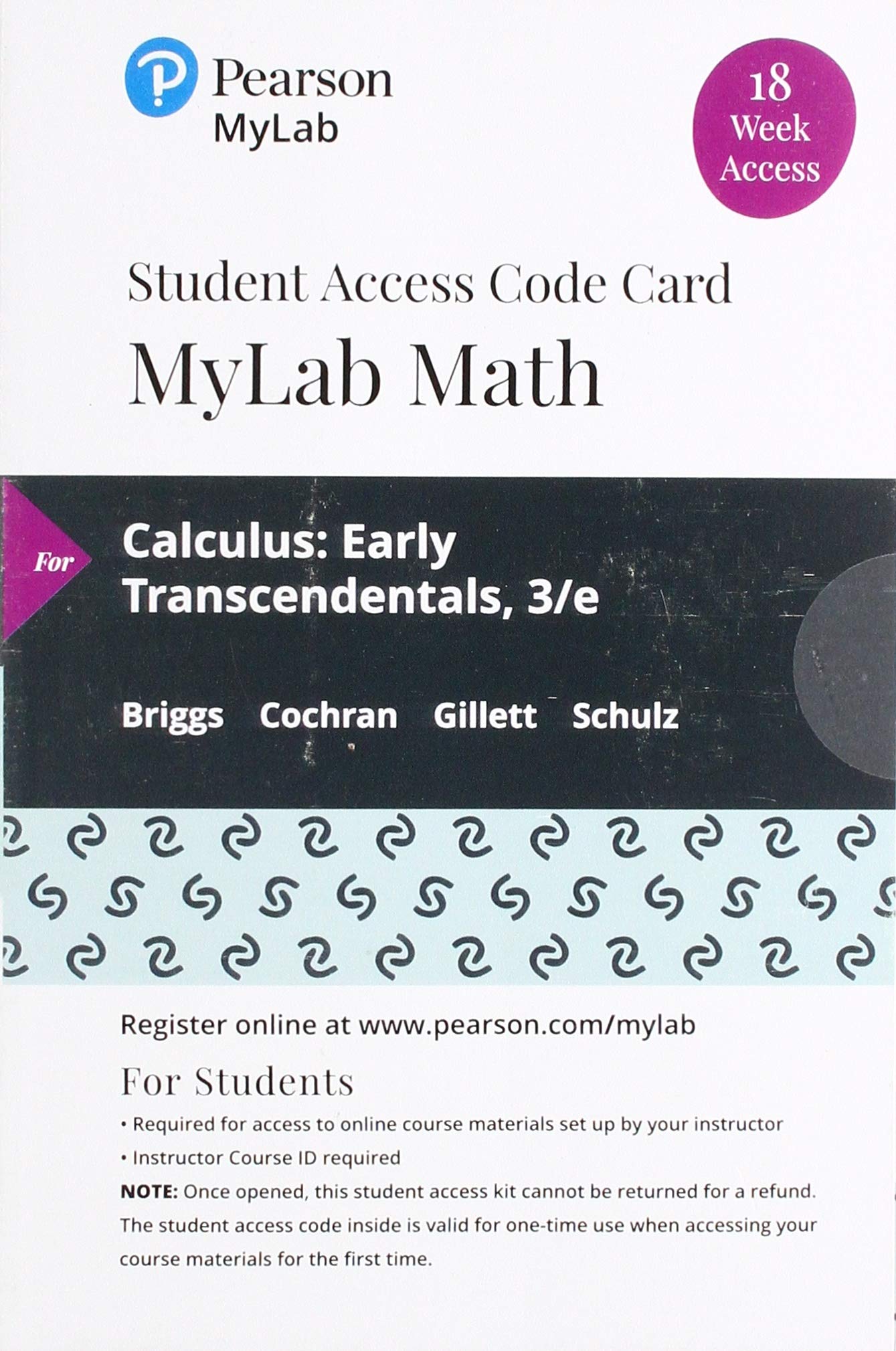Calculus:Early Trans. Mylab+Etxt Access