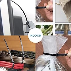 Zip Ties Assorted Sizes(4”+6”+8”+12”), 400