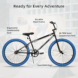 JOYSTAR 24 Inch Kids Bike Freestyle BMX Bikes for 7