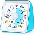 Visual Timer for Kids, Toddler, Autism, ADHD & Preschool Classroom - Animal Silent Countdown Timers - 60 Minute Productivity & Time Management Clock (Sea Creature)