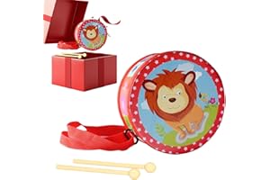 Drum Set, Awakening Instrument, 15 cm Adjustable Carrying Strap Drum Set for Boys and Girls 2-5 Years Old Education Birthday 