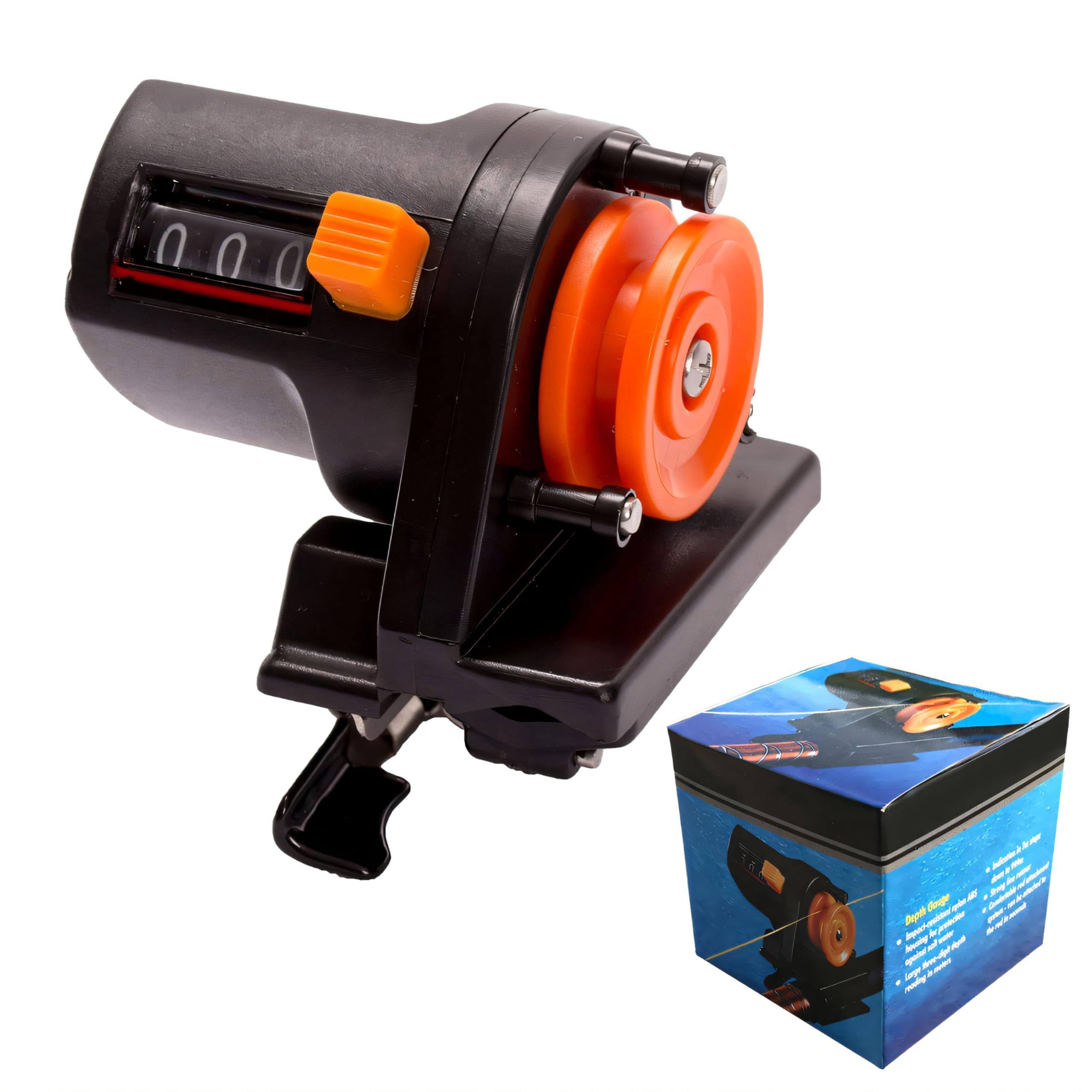 Photo 1 of Fishing Line Counter 0-999M for Spooling & Trolling, Fishing Line Spooler, Portable Depth Gauge with Easy-Read Display, Essential Tackle, Fishing Ruler