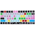 XSKN for Premiere Pro Shortcuts Silicone Keyboard Cover Skin for Apple 2015 Released Magic Keyboard A1644 (MLA22LL/A, MLA22B/A), US & EU Version